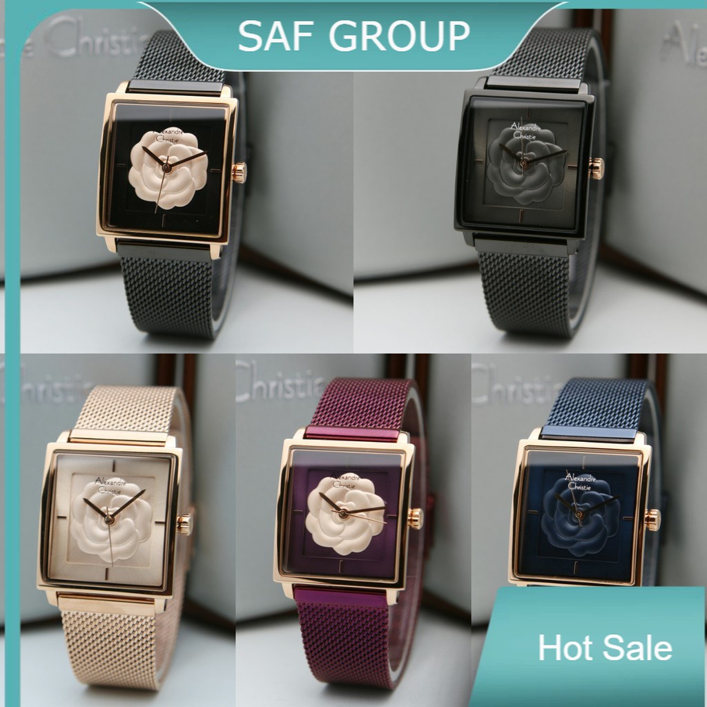 JAM TANGAN WANITA ALEXANDRE CHRISTIE AC 2848 / AC2848 RANTAI PASIR ORIGINAL by plp