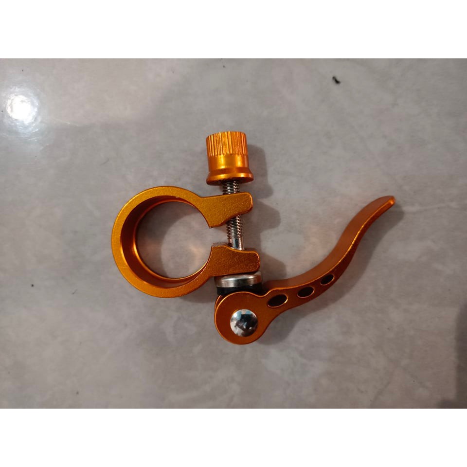 Seat Clamp/Seatclamp Klem Tiang Sadel QR Quick Release Alloy Sepeda. 28.6 31.8 41 mm