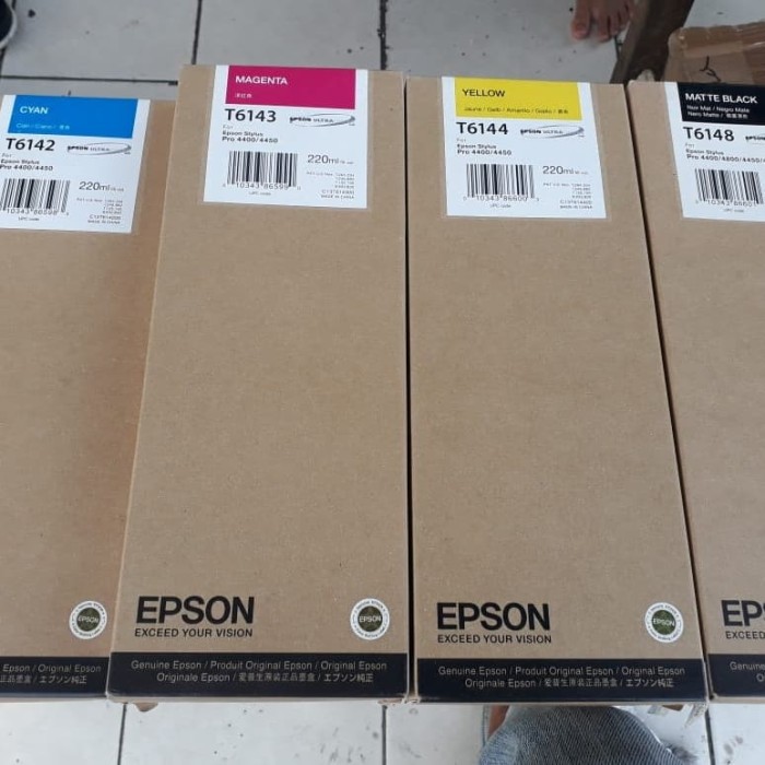 TINTA PLOTTER EPSON PRO4000 T6142/ T6143/ T1644/ T1648