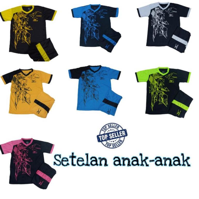 [PRODUK EE0B0] Jersey Baju Bola Futsal Junior Baju Kaos Voli Anak-anak Usia 5-13 Tahun 9DK