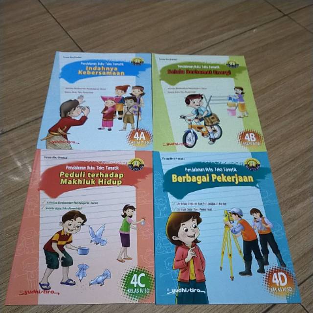 

1 Paket Pendalaman Buku Teks Tematik 4A,4B,4C,4D,4E SD Kelas 4 Semester 1 Kurtilas Revisi