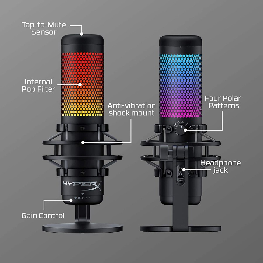 Microphone HyperX QuadCast S / Quad Cast S RGB USB Condenser Kingston