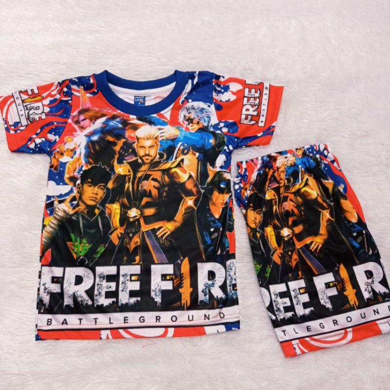 hokycia/ setelan anak free fire/ kaos free fire/ baju free fire/ setelan anak laki laki/ baju anak l