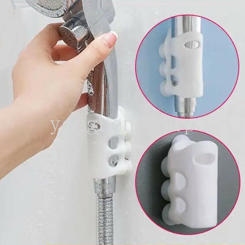 Bracket Stand Holder Kepala Shower Bahan Silikon Dapat Dilepas Untuk Kamar Mandi