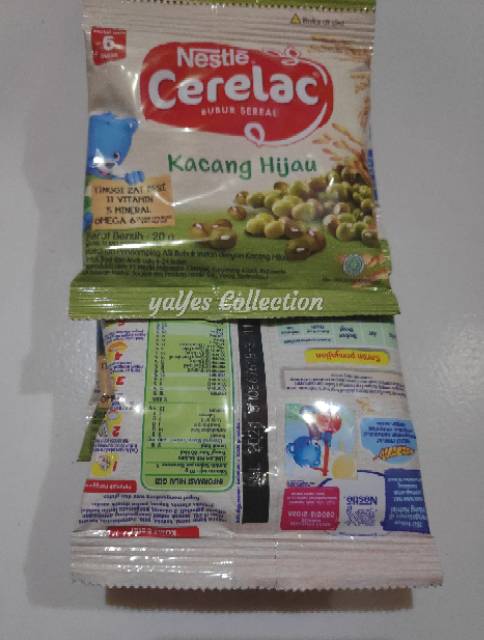 Cerelac Bubur Sereal 1 PCS beras merah kacang hijau serelak serelac makanan pendamping ASI