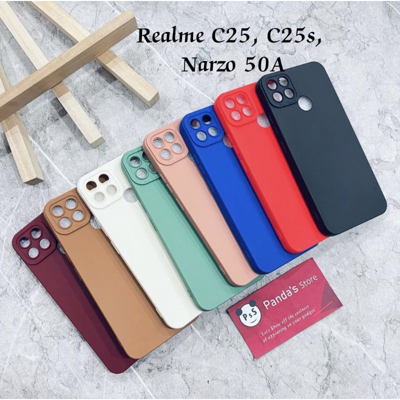 Softcase Pro Camera Realme C25, C25s, Narzo 50a Candy Case Full Color 3D Silikon TPU