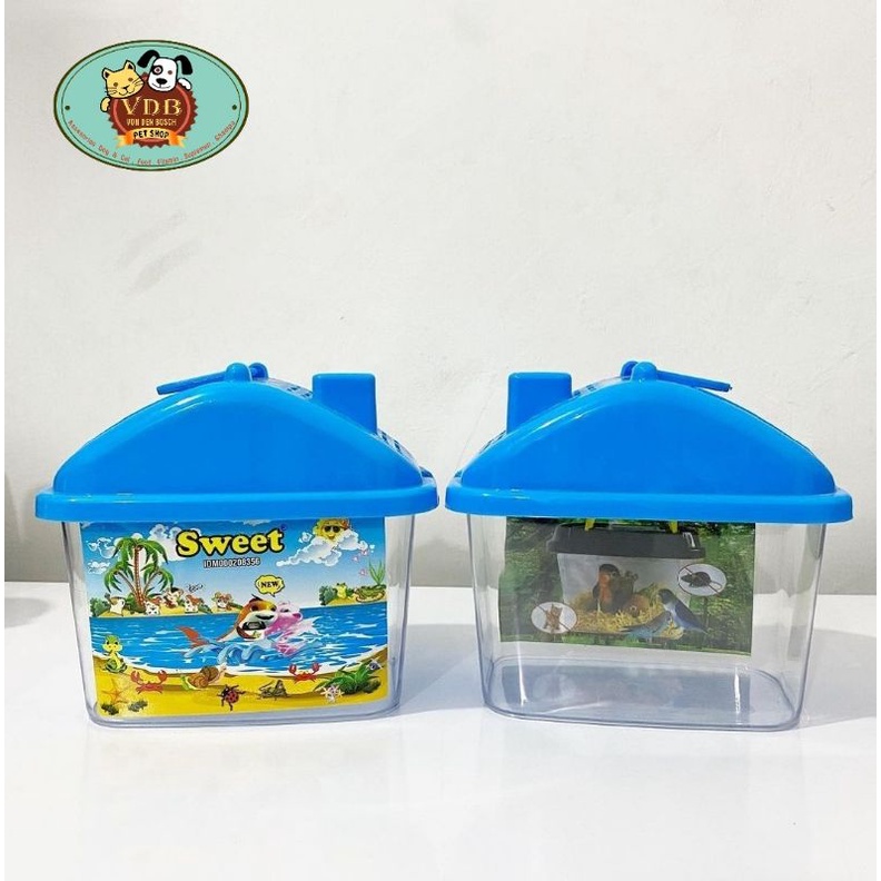 Sweet Terrarium Kandang Kura-Kura Ikan Cupang dll untuk hewan kecil..