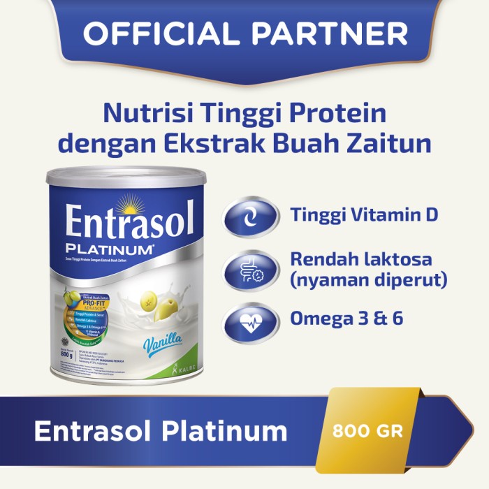 

ENTRASOL SENIOR PLATINUM VANILA 800 GR