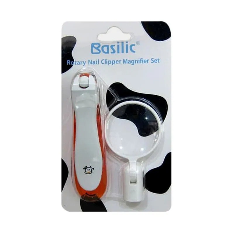 Basilic Rotary Nail Clipper Magnifier Set