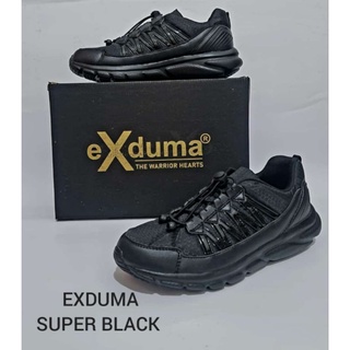 Sepatu EXDUMA SUPER BLACK.