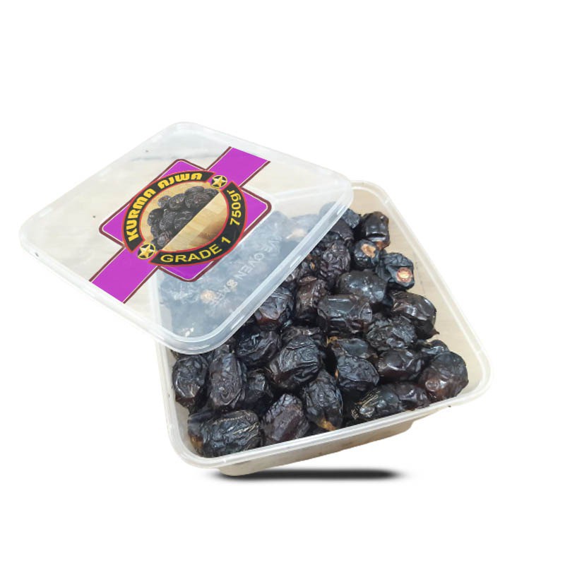

KURMA AJWA 750GR GRADE 1 / KURMA AJWA / AJWA / KURMA AJWA MADINAH / KURMA