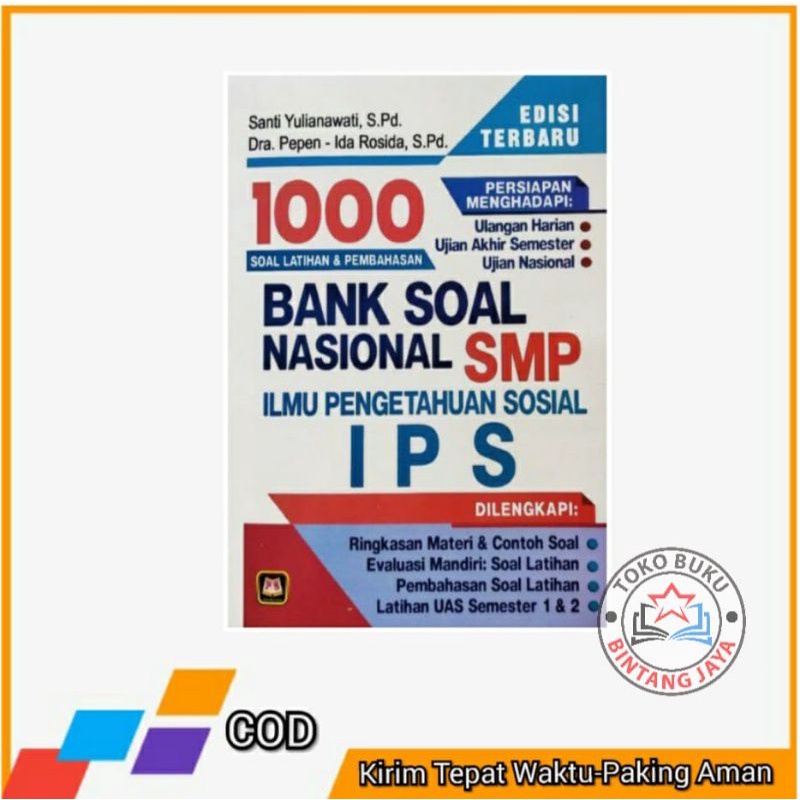 Jual Buku Latihan Soal Untuk SMP - 1000 Bank Soal IPS Dan Pembahasan ...