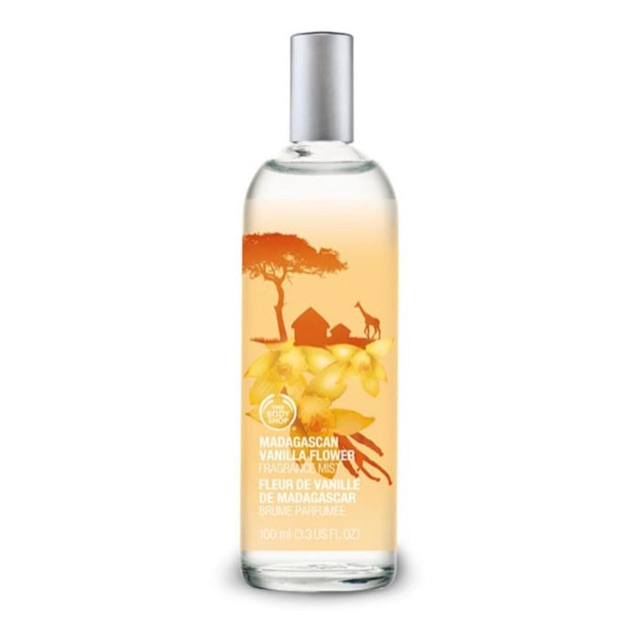 The body shop body mist madagascar vanilla flower