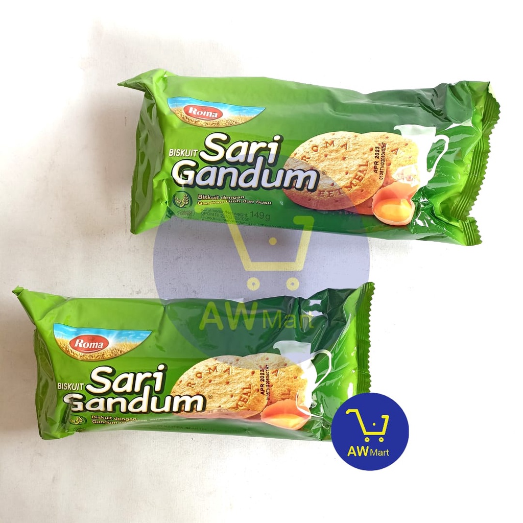 ROMA BISKUIT SARI GANDUM ROLL - 149 GRAM