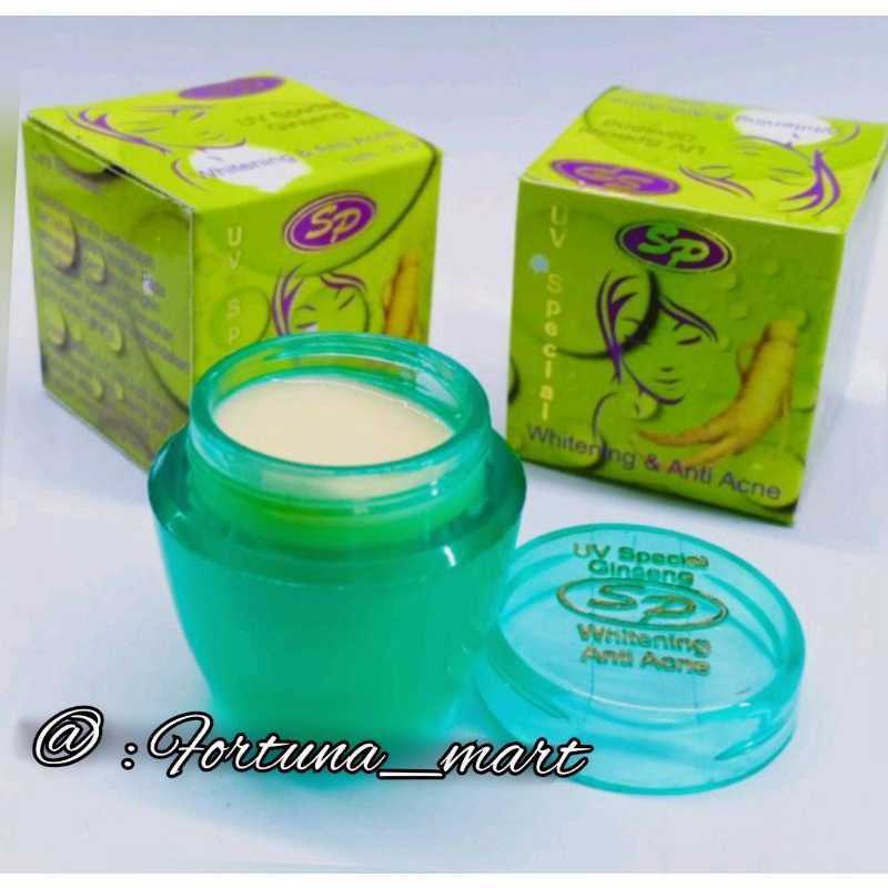 Cream SP GINSENG WHITENING & ANTI ACNE [ ATASI JERAWAT & FLEK HITAM ]