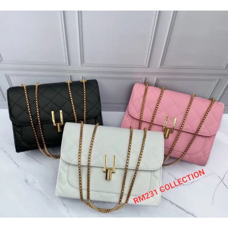 TAS WANITA PREMIUM TAS SELEMPANG WANITA SLINGBAG WANITA TALI RANTAI