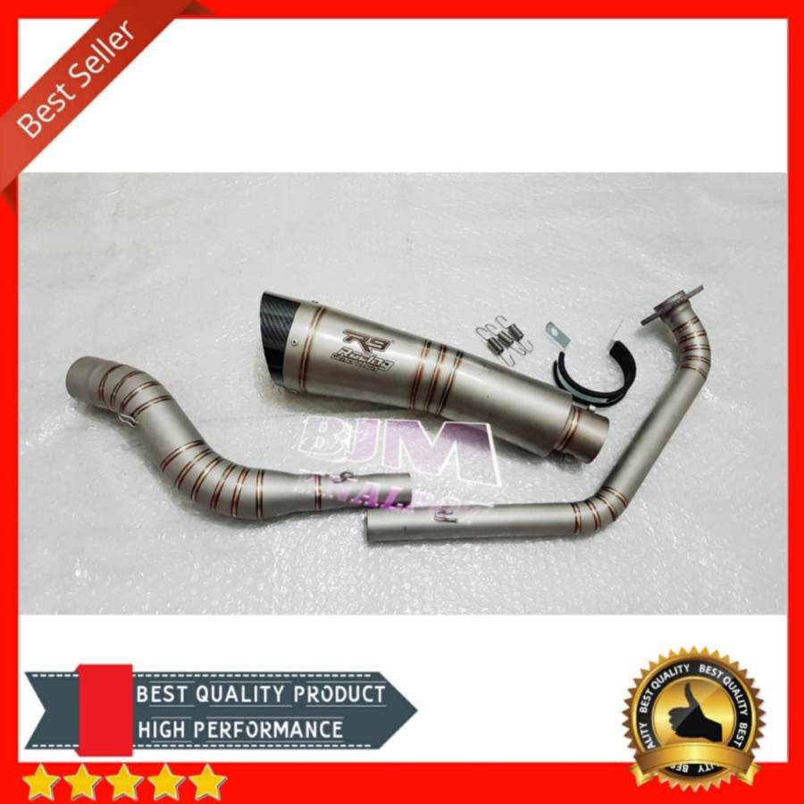 Knalpot R9 H2 Titanium SB CBR150R Vixion R15 Xabre GSXR150 CB150R MT15 Murah
