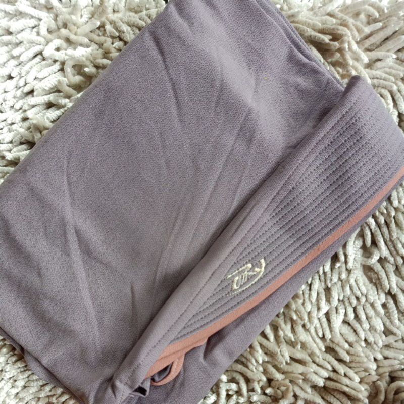 063 SYAR'I LIST ORI AREY HIJAB | JILBAB INSTAN KERUDUNG ORIGINAL-Abu basah