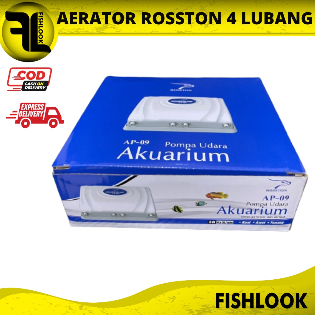 PAKET 4 LUBANG AERATOR ROSSTON AP 09 AERATOR AQUARIUM