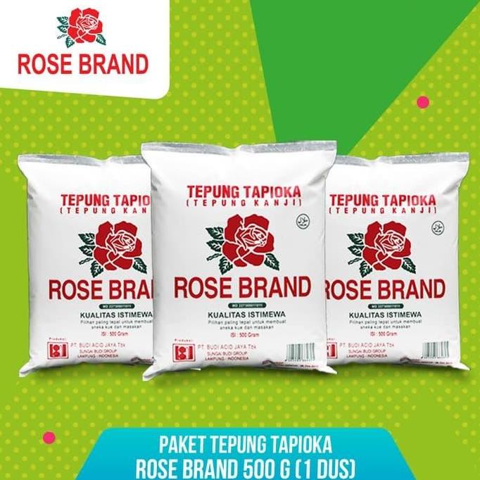 

ROSE BRAND Tepung tapioka 500 gr x 20 (1 Karton)