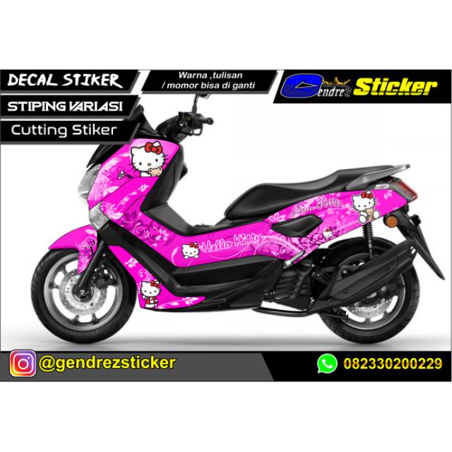 Decal NMAX hello Kitty