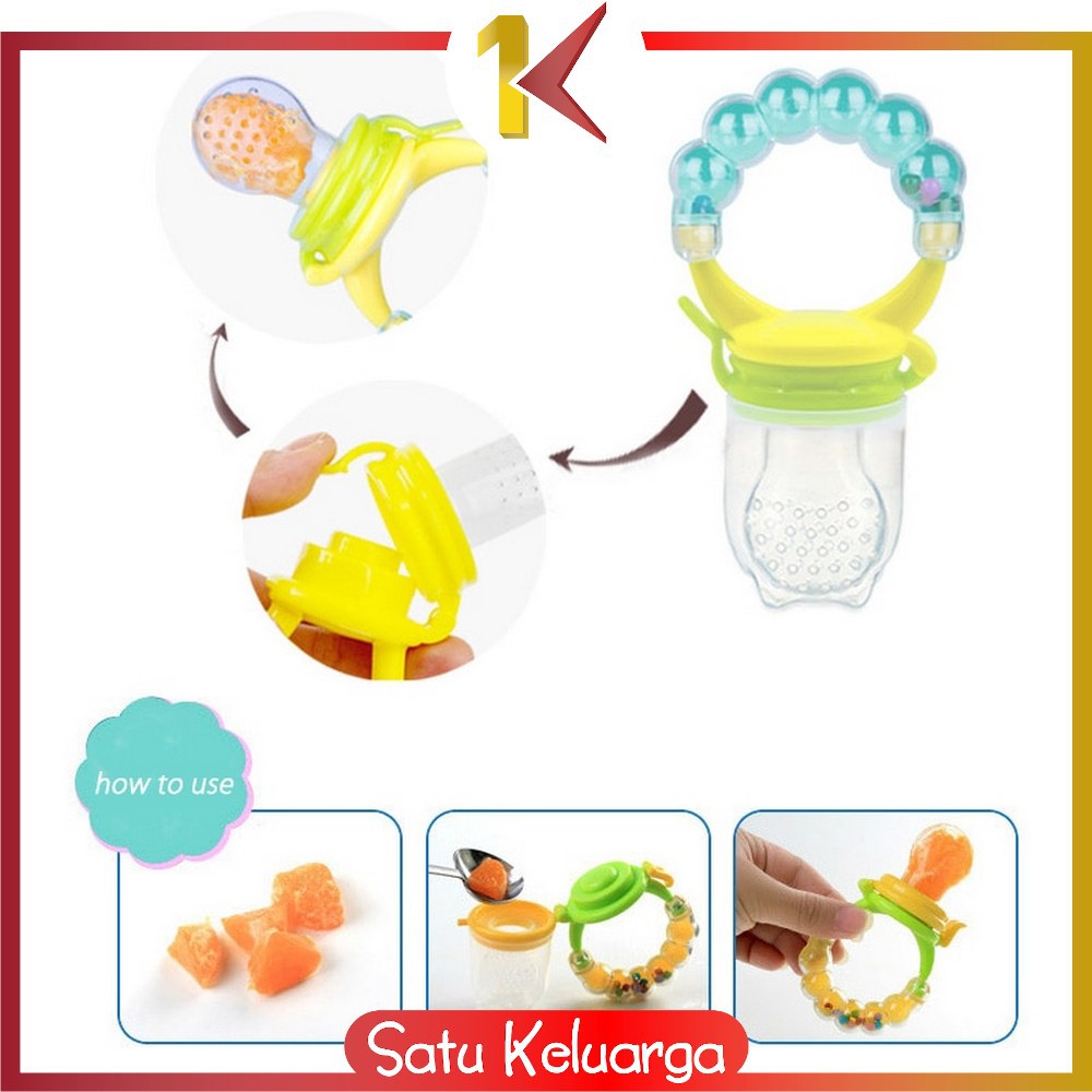SK-C44-45 Empeng Dot Buah Anak Bayi Baby Fruit Feeder Rattle Teether Kompeng Pacifier Gigitan Bayi-6