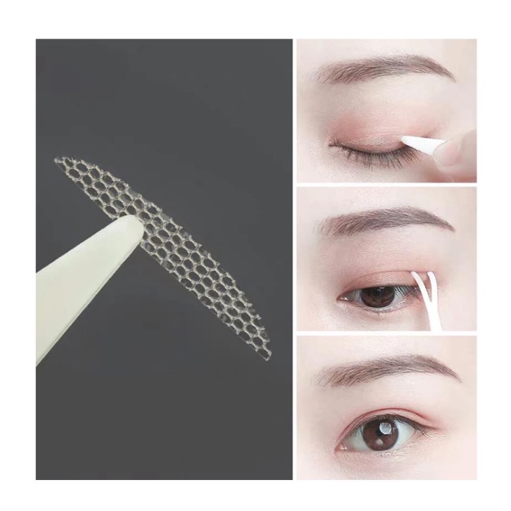 120PASANG  SKOT MATA JARING 1 PAKET AQUA SCOTT/ LACE EYELID STICKER/ DOUBLE EYELID MESH / INVISIBLE EYELID VEIL Scot Skot Mata Jaring Eyetape Lace Invisible Mesh