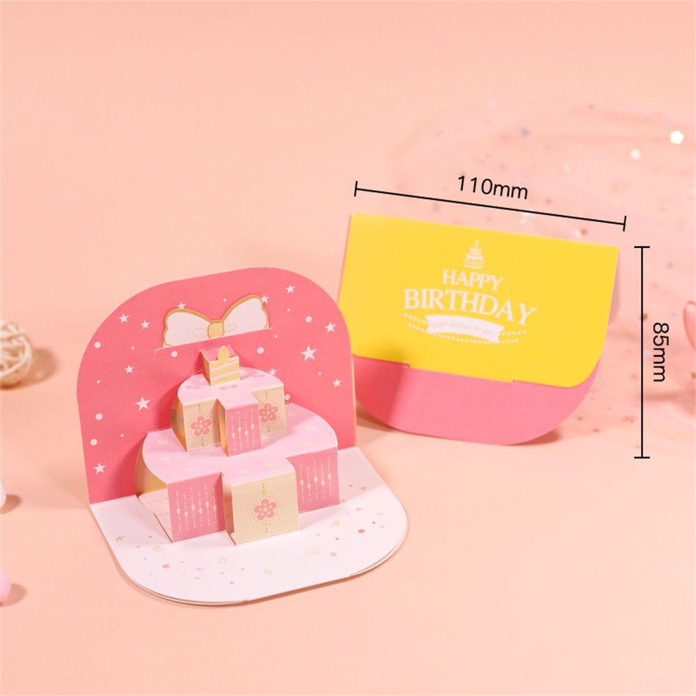 R-flower Pop Up Valentine Day Birthday Wedding Wishing Card Kartu Ucapan