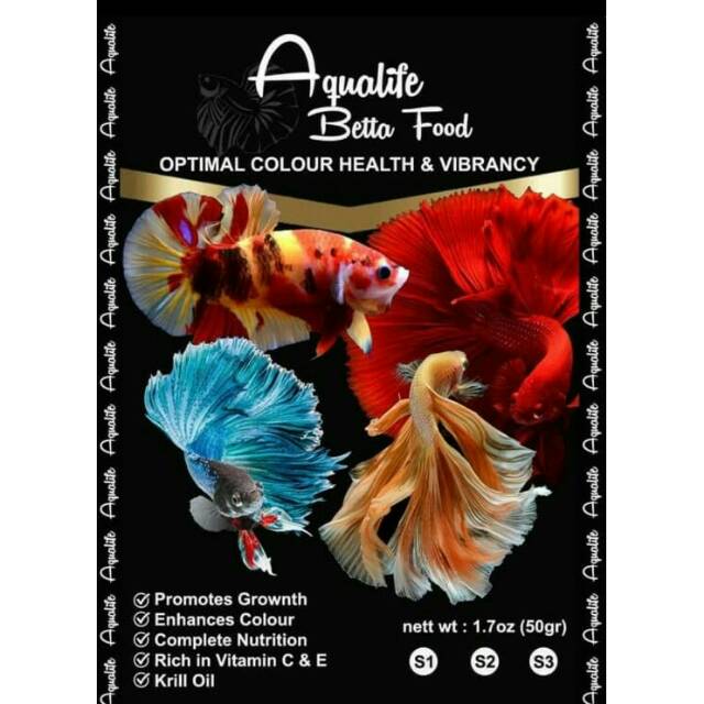 Pelet Ikan Cupang Aqualife Betta Food S2 Premium