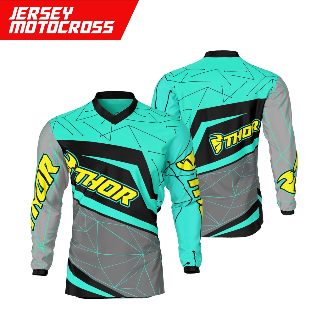 JERSEY RACING MOTOR CROSS LONG SLEEVE MOTOCROSS LENGAN PANJANG SERIES 3