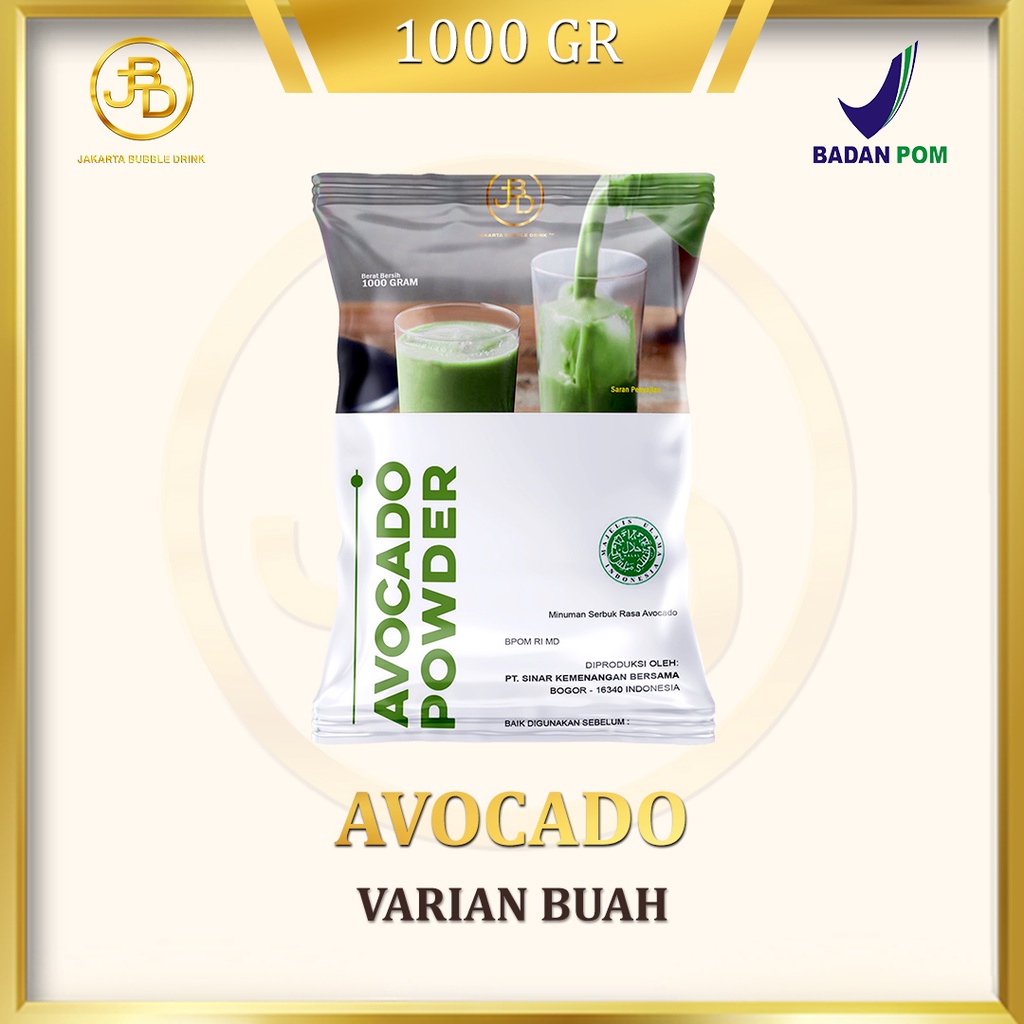 Bubuk Minuman Premium AVOCADO -Jakarta Bubble Drink | BPOM&amp;HALAL