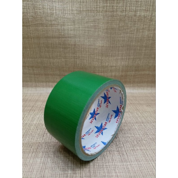 Lakban Plakban Isolasi Besar Cloth Tape Kain 2 inch 48mm 6 Meter Hitam Merah Hijau Kuning Silver Biru