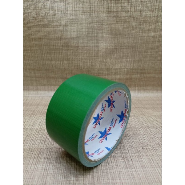 Lakban Plakban Isolasi Besar Cloth Tape Kain 2 inch 48mm 6 Meter Hitam Merah Hijau Kuning Silver Biru