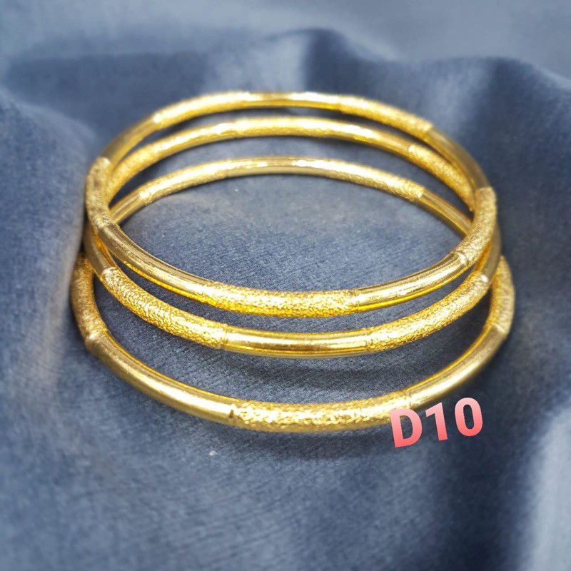 Gelang keroncong lapis emas 24k /replika, tahan lama,awet,persis seperti asli,tahan,cantik