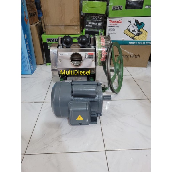Satu Set Mesin Peras Tebu - Mesin  Elektromotor Listrik