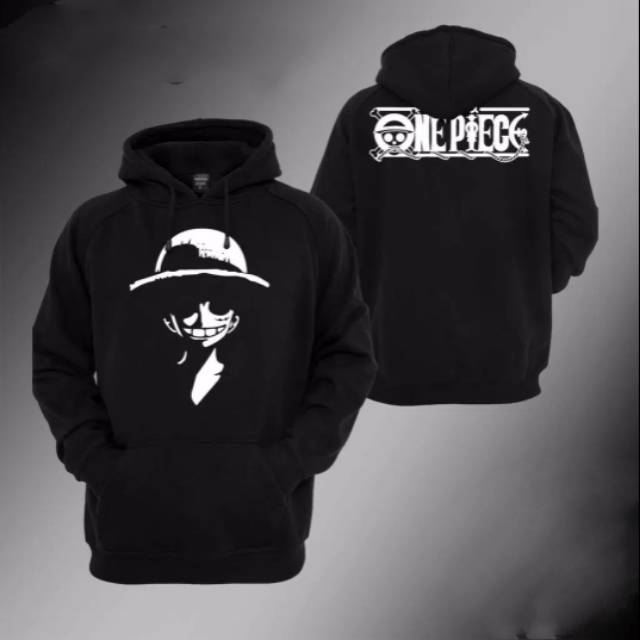 Sweater anime one piece luffy strawhat black