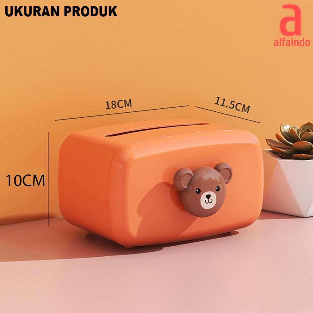 Alfaindo Kotak Tissue Box Organizer Tempat Wadah Tisu - KT006