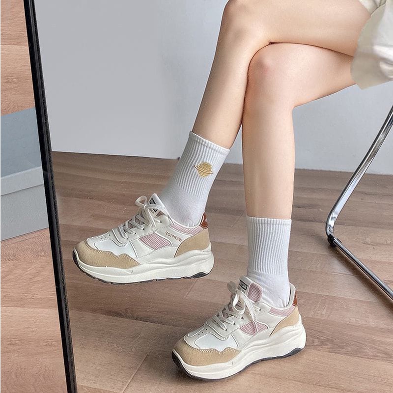 IDEALIFESHOES SEPATU SNEAKERS WANITA KOREA KANVAS SEPATU CASUAL STYLISH FREE BOX
