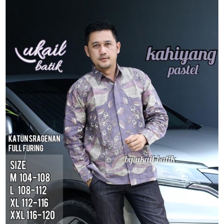 Kemeja Batik Pria Lengan Panjang Kahiyang Patel Lapis Furing Bahan Katun Halus Premium