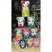 BEST PRODUCT  Celengan Flanel Karakter Hello Kitty/ Celengan Karakter Warna Warni / Celengan Hias Ka