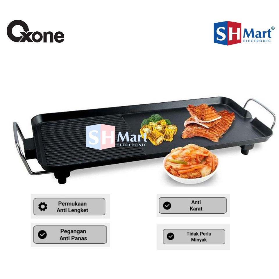 OXONE GRILL MULTIFUNCTION FLAT ELECTRIC GRILLER OX-137 OX137 1800 WATT (MEDAN)