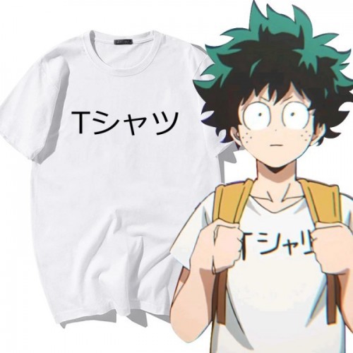 Kaos Distro Anime Boku My Hero Tulisan Jepang