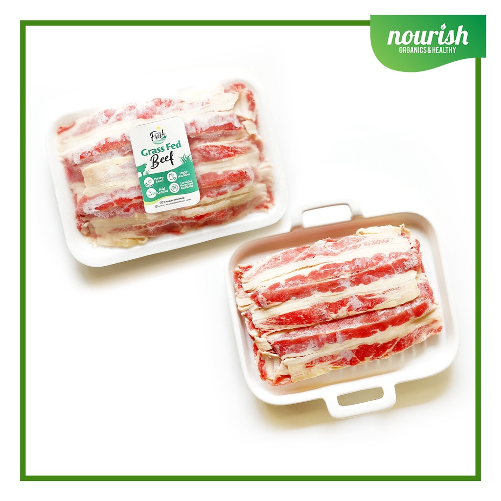 Grass Fed Beef Shortplate / Shabu-shabu (250 gr) Daging Slice Grassfed