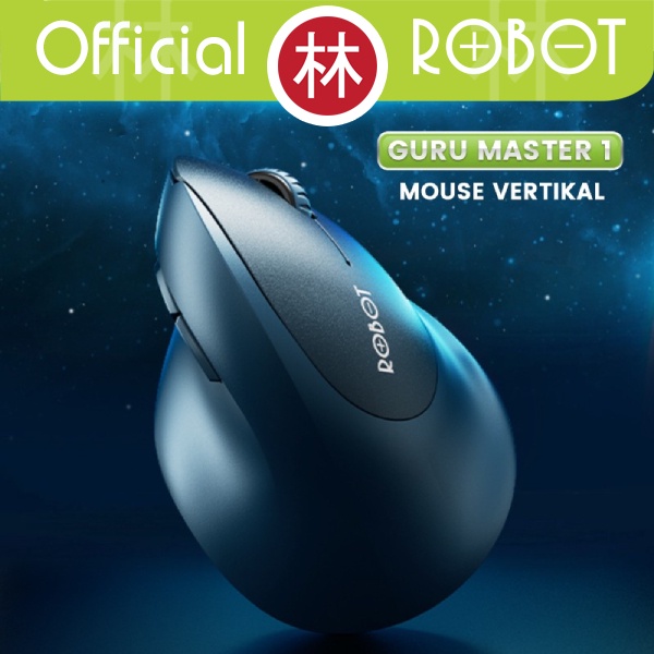 Robot Guru Master 1 Mouse Wireless Bluetooth Ergonomic 2.4G Dual Mode