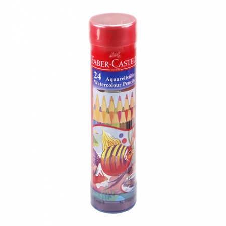 

Pensil Warna Faber Castell 24 L Water Colour Tin Round Kaleng bulat #115924