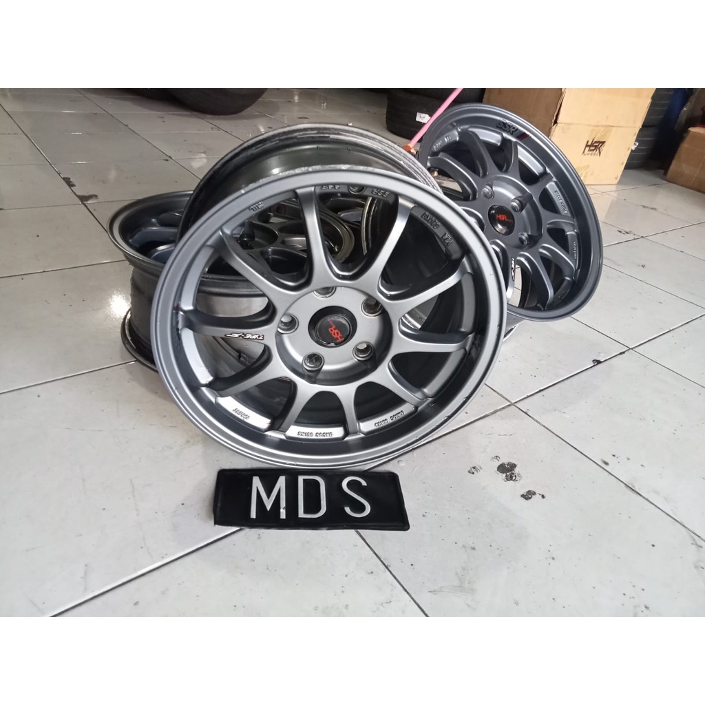 VELG RACING MOBIL BEKAS RING15 ERTIGA LUXIO X PANDER SSR TYPE F H5X114 ET40 GREY