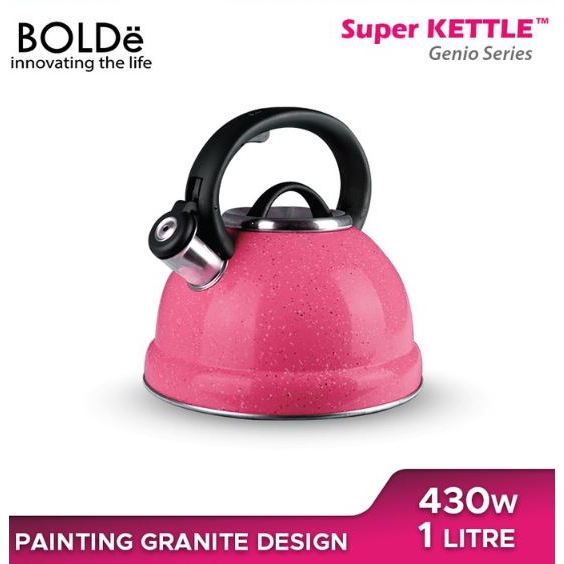 Bolde Super Kettle Genio Series Dengan Bahan Stainless Steel &amp; Kapasitas 3L Air Lebih Cepat Mendidih