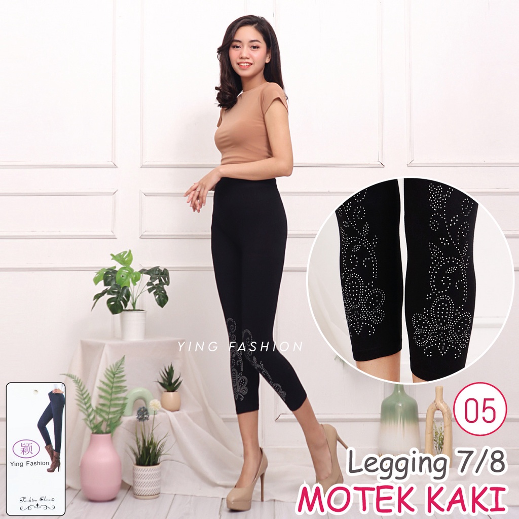 Legging MOTEK KAKI MK07-05 / LEGGING MOTEK KAKI PENDEK / LEGGING MOTEK PENDEK / LEGGING IMPORT / LEGGING YING FASHION