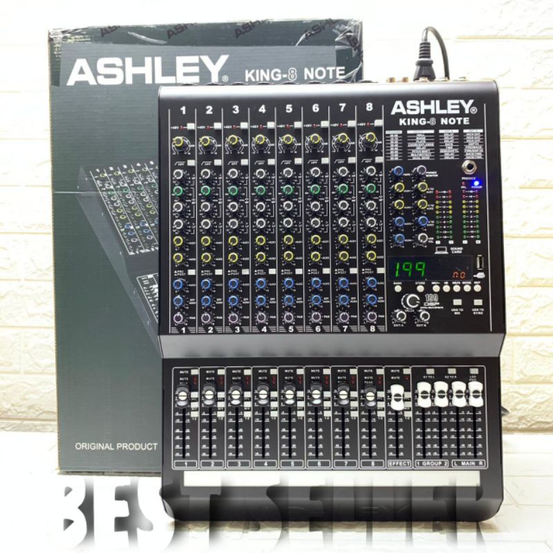 Mixer Ashley King 8 Note Original 8 Channel Interface USB - Bluetooth