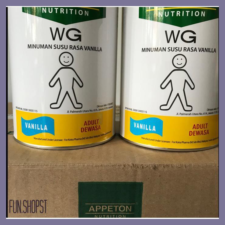 

APPETON WEIGHT GAIN SUSU UNTUK GEMUK RASA VANILLA (DEWASA) - 450 GRAM